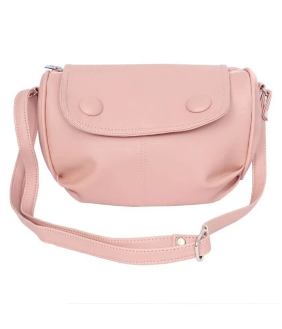 Leather Land - PeachPuff  PU Sling Bag - PeachPuff