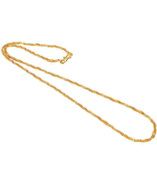 AanyaCentric Combo of 2 Gold Plated 22inches Long Fashion Chain - None