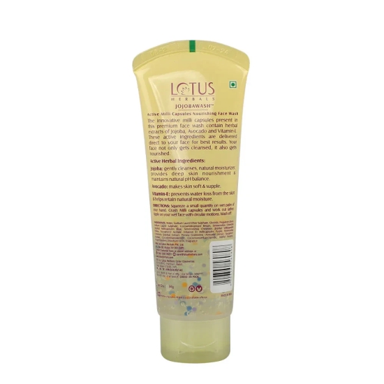 Lotus Herbals Jojobawash Active Milli Capsules Nourishing Face Wash (80g)-80g