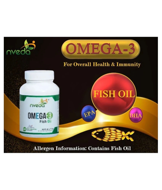 Nveda Omega 3 Supplements 60 Softgel 1000 mg Pack of 2