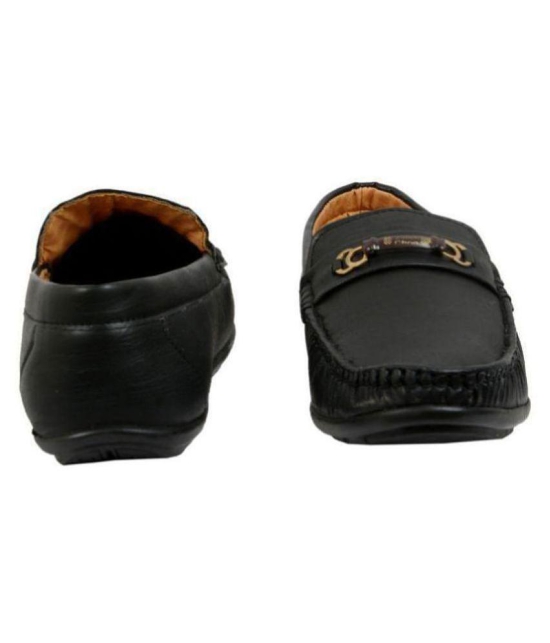 SHOES KINGDOM Black Loafers - 11