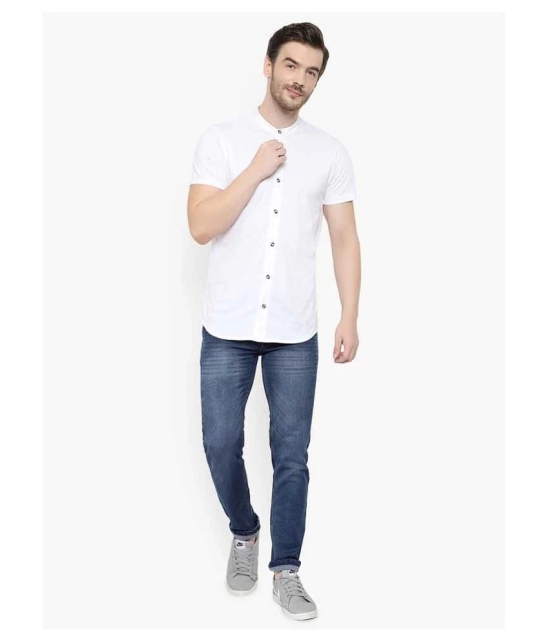 Glito Cotton Blend White Shirt Single - None