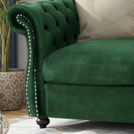 Regal Premium Flared Arm Loveseat-Green