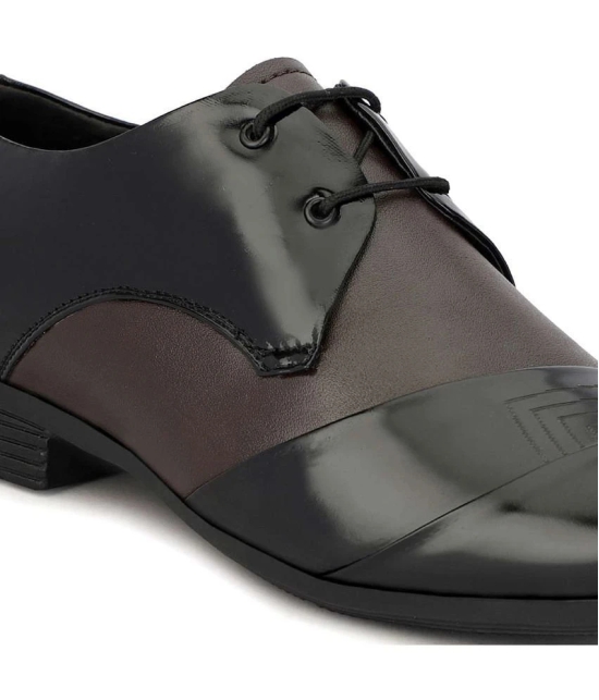 Buxton Black Mens Derby Formal Shoes - None