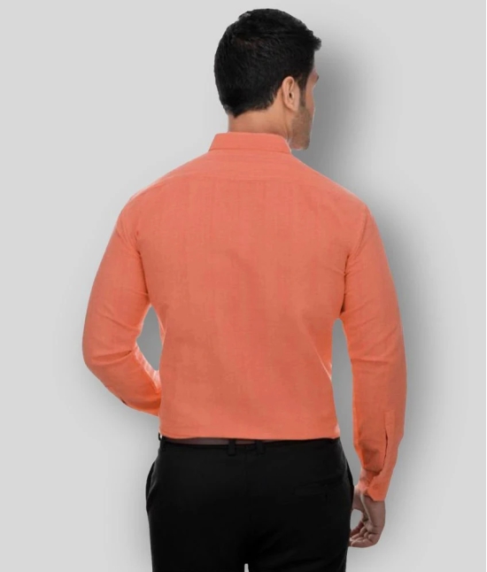 DESHBANDHU DBK - Orange Cotton Regular Fit Mens Formal Shirt (Pack of 1) - None