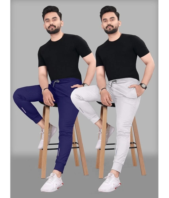 Gazal Fashions - Multicolor Polyester Mens Trackpants ( Pack of 2 ) - None