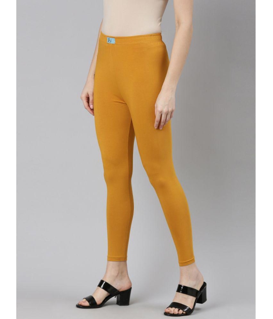 Jcss - Mustard Lycra Women's Leggings ( Pack of 2 ) - None