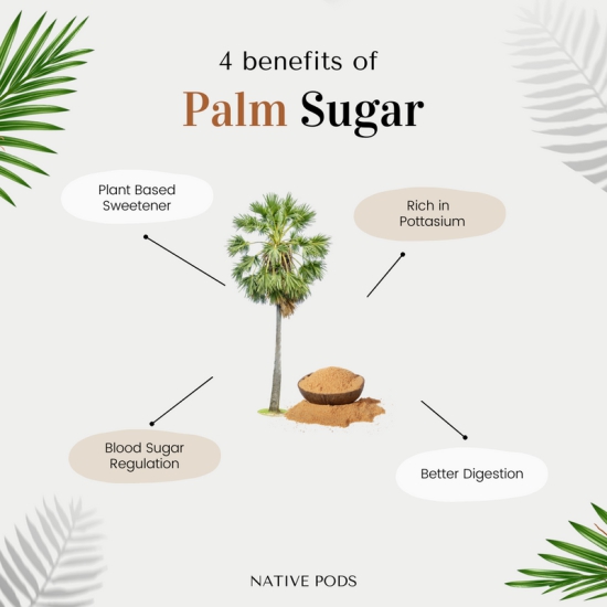 Native Pods Palm Jaggery Powder 250gm | Palm Sugar, Sugar Alternative | Natural Sweetener,|