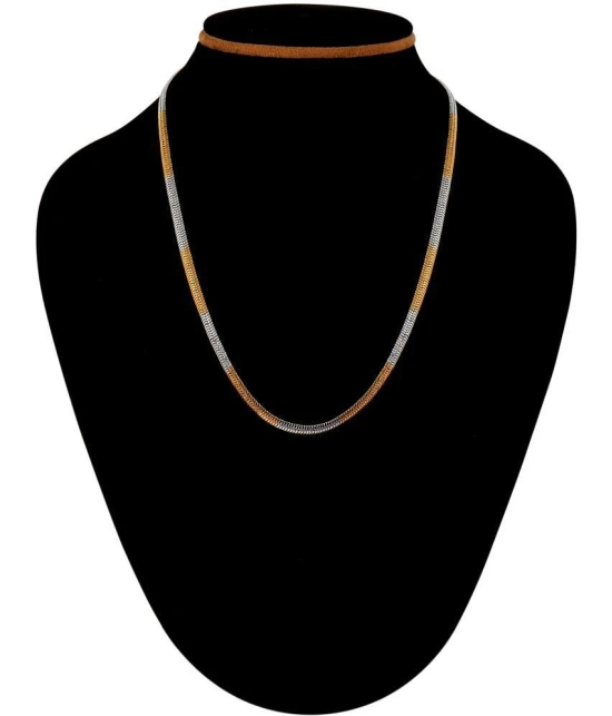 FASHION FRILL - Gold Plated Chain ( Pack of 1 ) - Golden