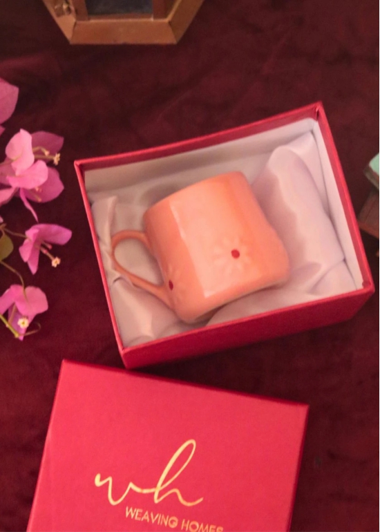 Pink Lily mug in a Gift Box