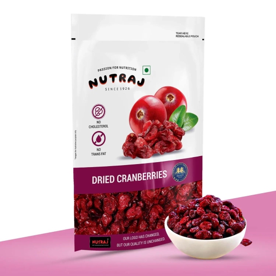 Nutraj Sliced Dried Cranberries 180gm 180g (Pack of 2)