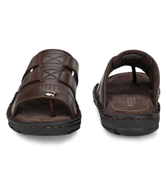 softio Brown Flip Flops - 6