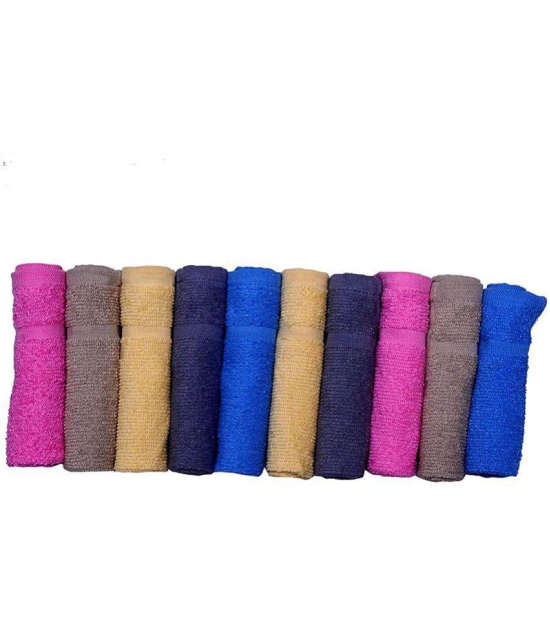 Gahoifab Set of 10 Face Towel Multi - Multi