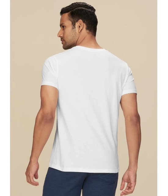 XYXX Cotton Regular Fit Solid Half Sleeves Mens T-Shirt - White ( Pack of 1 ) - None