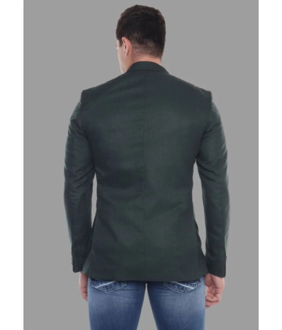 DKGF Fashion - Green Polyester Regular Fit Mens Blazer ( Pack of 1 ) - None