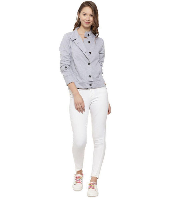 Campus Sutra Cotton Grey Blazers - L