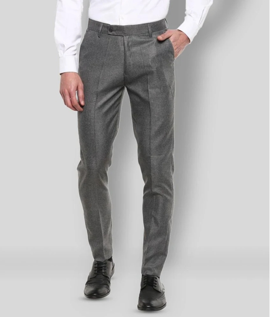 Inspire Clothing Inspiration - Grey Polycotton Slim - Fit Mens Formal Pants ( Pack of 1 ) - None