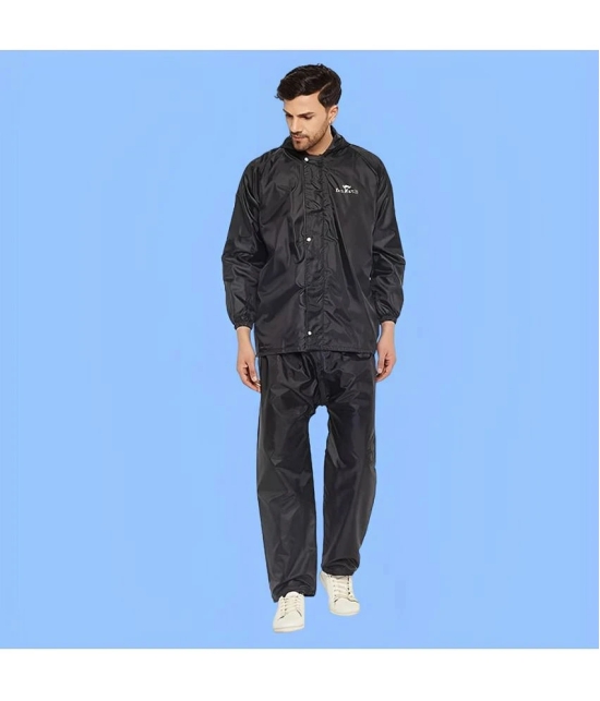 PPTHEFASHIONHUB Black Polyester Mens Raincoat ( Pack of 1 ) - 3XL