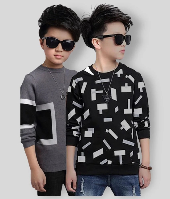 Force - Multi Color Cotton Boys Round neck ( Pack of 2 ) - None