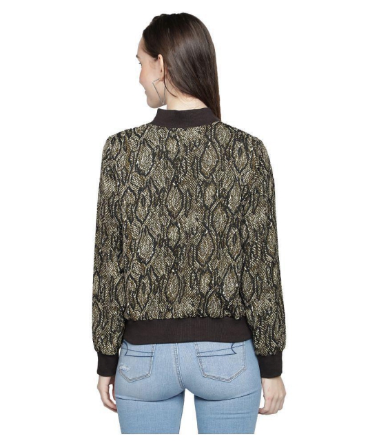 NUEVOSDAMAS Polyester Green Bomber Jackets Single - S