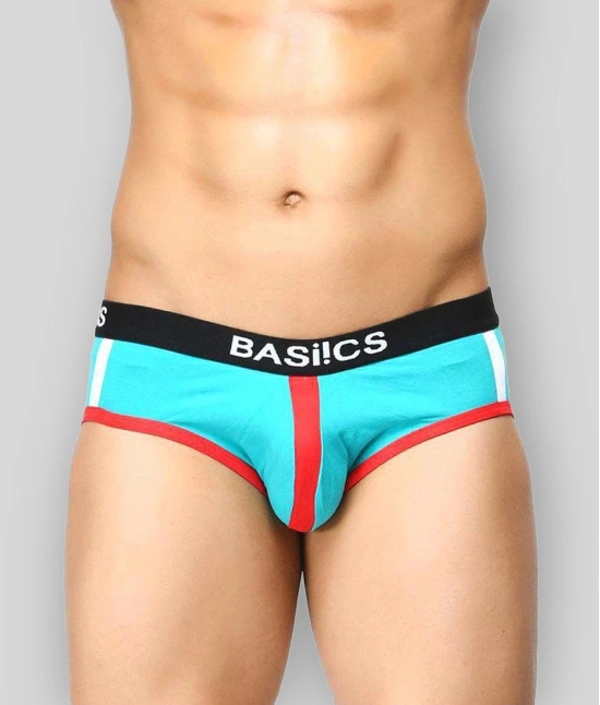 BASIICS By La Intimo Pack of 2 Cotton Blend Mens Briefs ( Multicolor ) - S