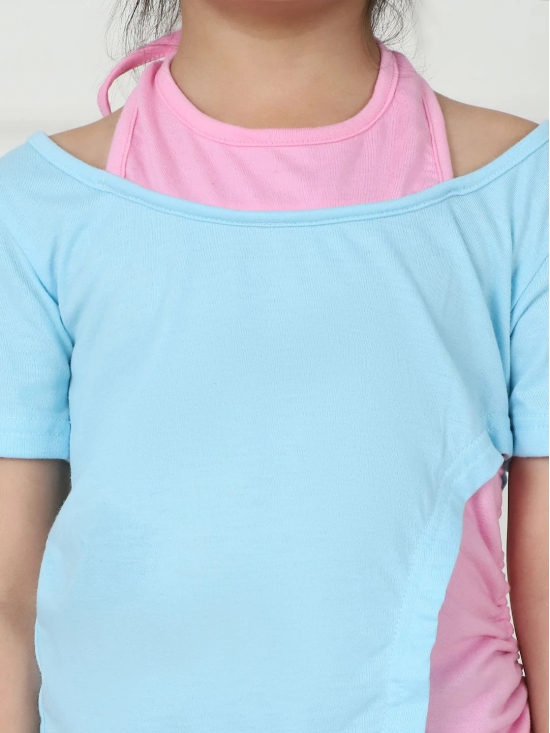 MINI & MING Colourblocked Layered Cotton Top