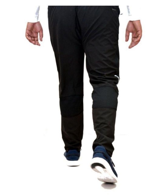 RANBOLT  Hybrid Black Trackpants For Men's - L