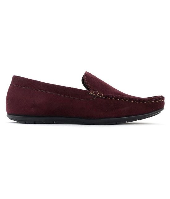 KHADIM - Maroon Mens Slip on loafers - 9