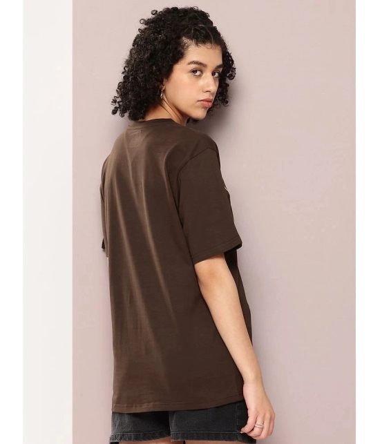 Dillinger Brown Cotton Loose Fit Womens T-Shirt ( Pack of 1 ) - None