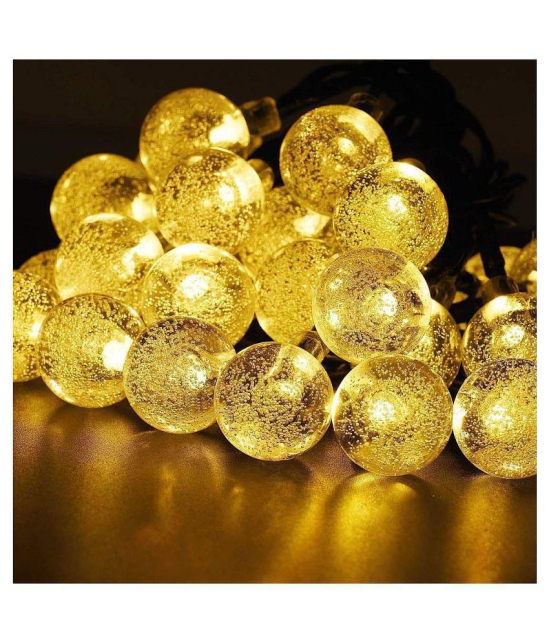 MIRADH 5 Metre 20 Crystal Plug powered String Lights Yellow - Yellow