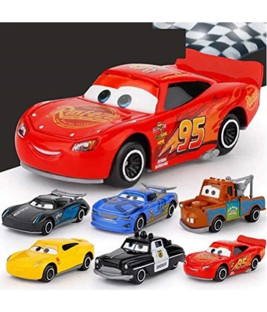 Metal Die Cast Small Metal Movie Vehicles Cars,Multicolour, 6-Pack - Multi-Color