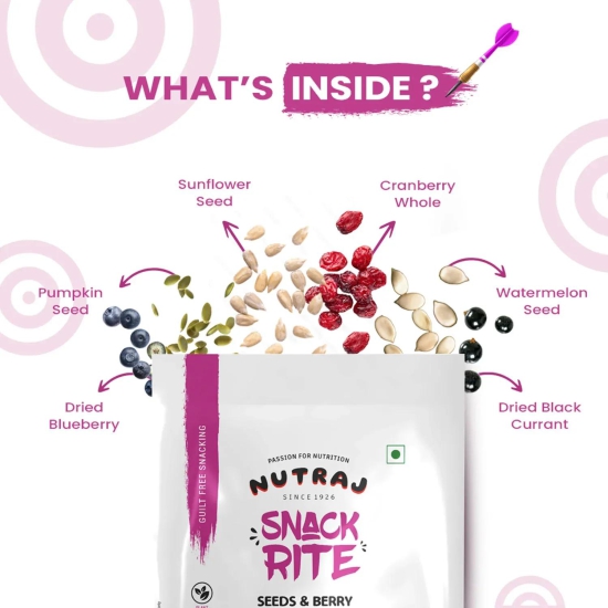 Nutraj Snackrite Seeds & Berry Mix 150gm 150g