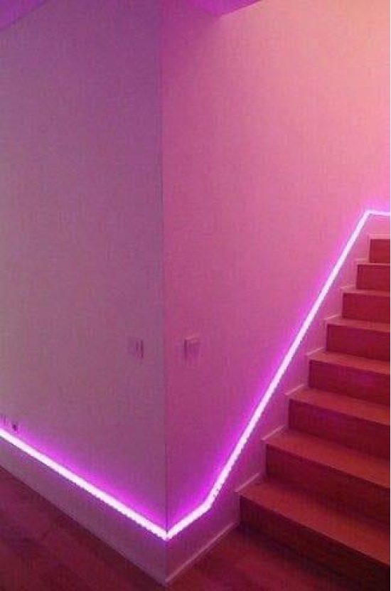 LED Strip Rope Light or Ceiling Light or Decorative Light with Adapter (Pink, 5 Meter).