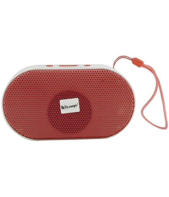 hitage BT-5.0 Crystal 5 W Bluetooth Speaker Bluetooth V 5.0 with USB,SD card Slot Playback Time 24 hrs Red - Red