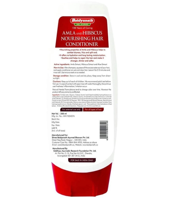 Baidyanath Amla & Hibiscus Hair Conditioner Liquid 200 ml Pack Of 2