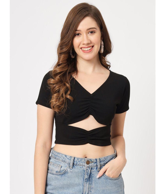 Zima Leto - Black Polyester Womens Crop Top ( Pack of 1 ) - None