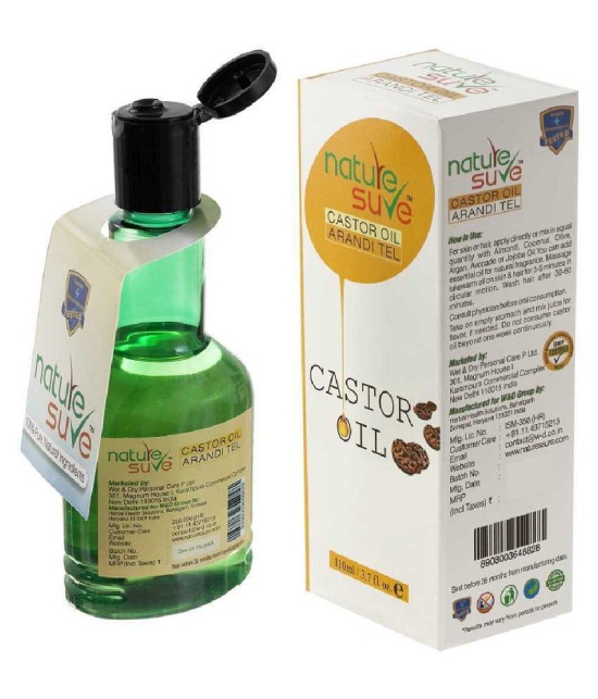 Nature Sure Castor Oil Arandi Tail for Men & Women - 1 Pack (110ml)