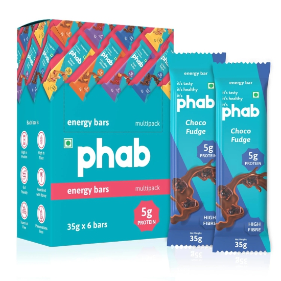 Phab Energy Bar Choco Fudge 35G, 1 Pc