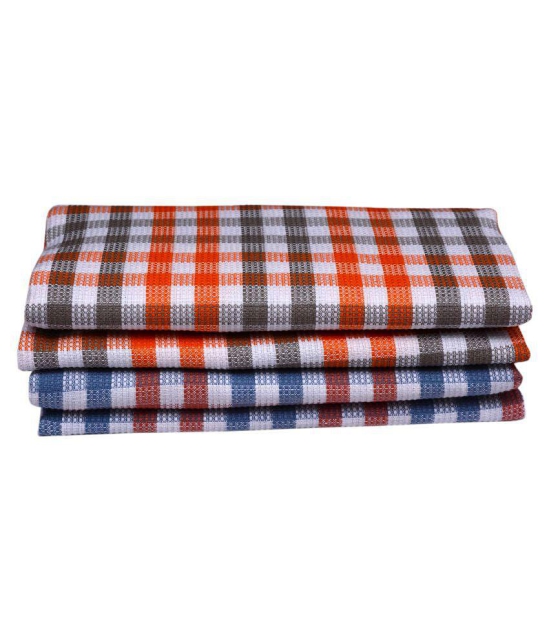 Akhil Set of 4 Cotton Bath Towel Multi - Multi