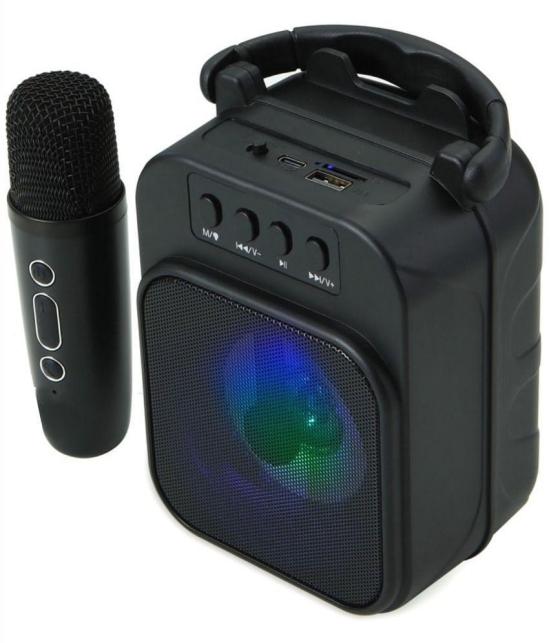 Neo M53VP KERAOKE MIC 20 W Bluetooth Speaker Bluetooth v5.0 with USB,Call function Playback Time 4 hrs Black - Black