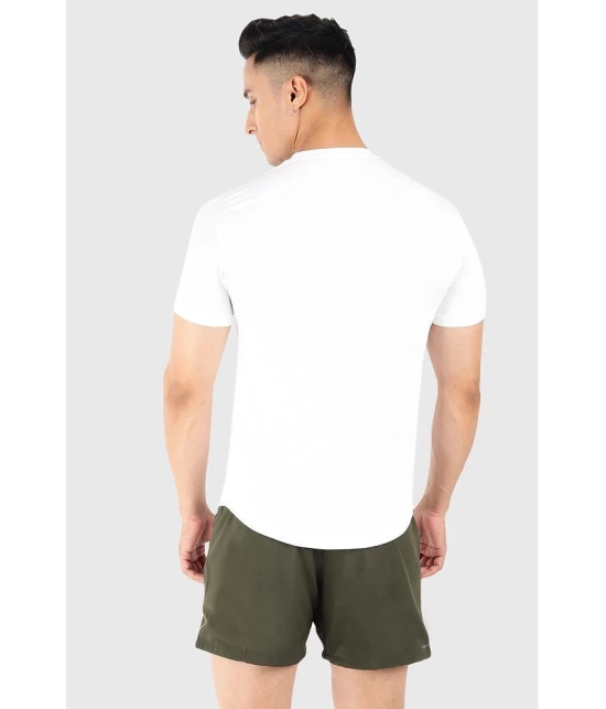 Fuaark White Polyester Slim Fit Mens Sports T-Shirt ( Pack of 1 ) - None