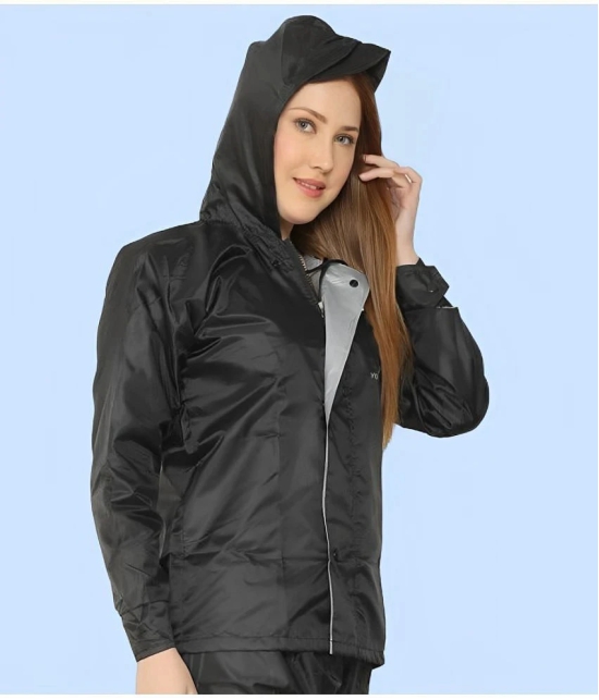 PPTHEFASHIONHUB Long Raincoat - Black - None