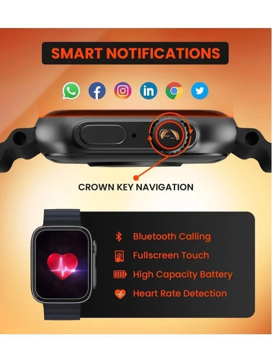 Shopic Point T800 Ultra Series Smartwatch Black Smart Watch