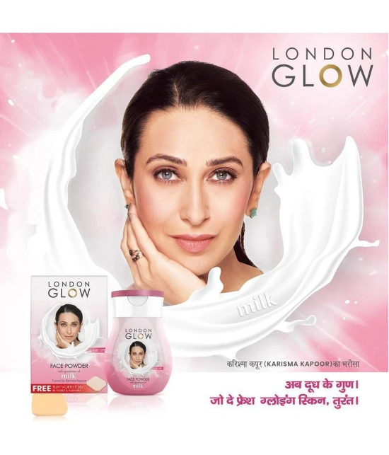 LONDON GLOW Milk Protien Face Powder with SPF - 30GM Each (Pack of 4) (Loose Powder)