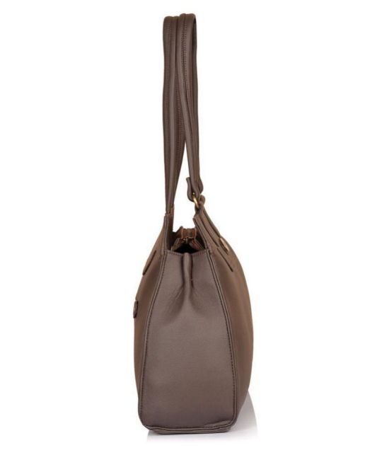 Fostelo Brown P.U. Shoulder Bag - Brown