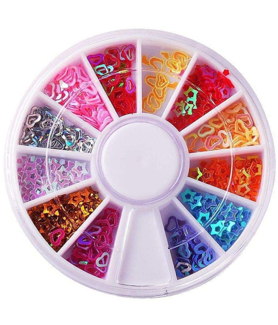 SHB Nail-Art Set for Girls - with Artificial Nails - Set of 1Assorted Packs - Multi-Colour