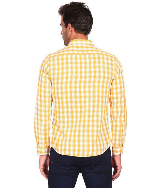 Ruggers - 100 Percent Cotton Regular Fit Yellow Men's Casual Shirt ( Pack of 1 ) - None