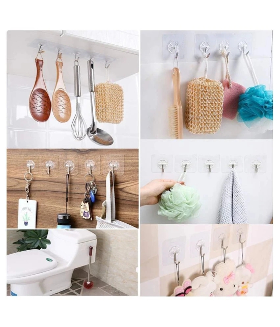 set of 10 Self Adhesive Wall Hanging Hooks Pack of 10, Water Proof 10 Kg Capacity Strong Adhesive Wall Hooks Hanger for Home Kitchen Bathroom, Key Hanger Sticker,Hook Hanger Sticker, Adhesiv