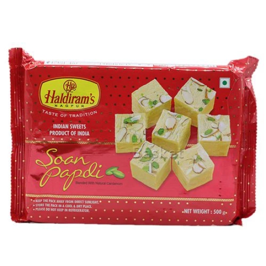 Haldirams Nagpur Soan Papdi, 500 gm Pouch