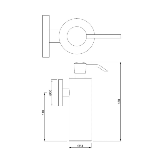 Jaquar Soap Dispenser Continental Series ACN-CHR-1137N - Chrome Finish